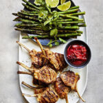 Martha Stewart Instagram - For a super spring dinner, lamb chops are seasoned with crushed fennel seeds, salt, and pepper before being grilled alongside asparagus spears. A bright, savory rhubarb compote provides a wonderful contrast to the rich meat. Get the recipe at the link in our bio. 📷: @conpoulos_photographer recipe: @lucullanfoods food styling: @stevepearcestylist prop styling: @sagecreativeco