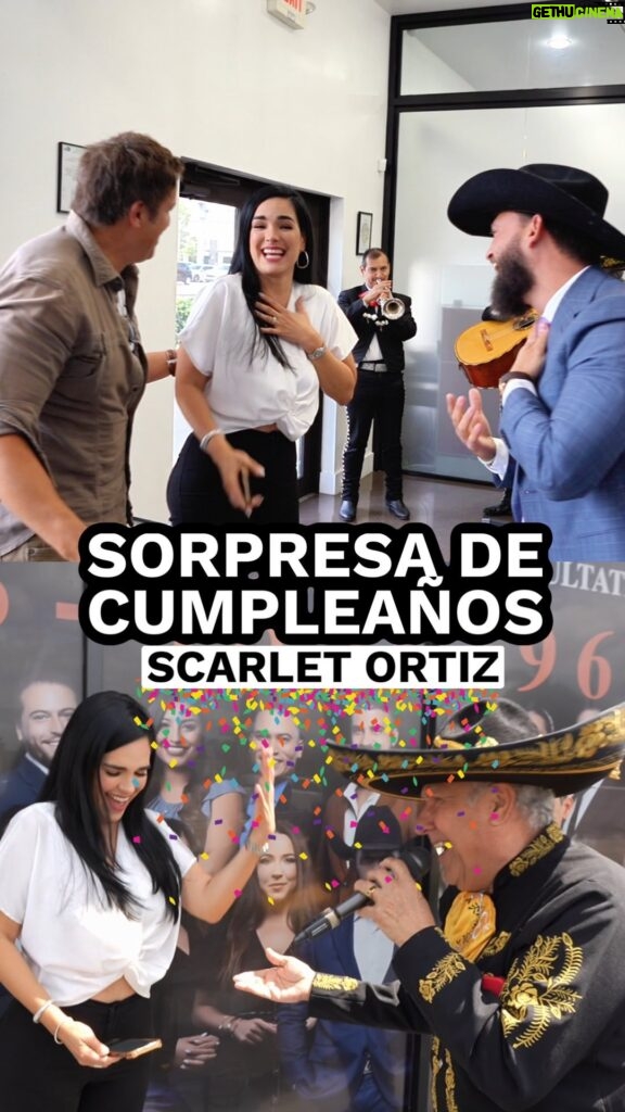 Scarlet Ortiz Instagram - Vídeo completo en YouTube •• Le pedí perdón a @ortizscarlet porque no pude ir a su cumpleaños 🎁 🙏🏼 una sorpresa que le saco miles de sonrisas 🎉🙌🏼🤩