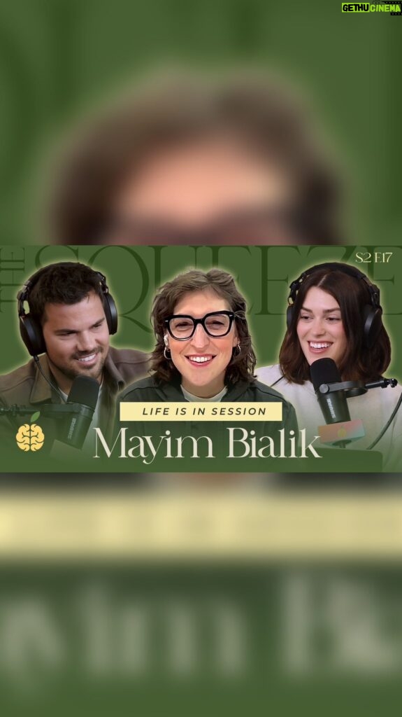 Mayim Bialik Instagram - Was really thrilled to be asked to discuss mental health and my podcast on Taylor Lautner’s podcast he hosts with his wife, Taylor. I am not used to being the one being asked all of the questions, but it was a really great conversation. Check it out. Link in bio. @thesqueeze 

Apple: https://podcasts.apple.com/us/podcast/mayim-bialik-life-is-in-session/id1665203594?i=1000654156649
Youtube: https://youtu.be/ZtdZKS2d7uo?feature=shared
Spotify: https://open.spotify.com/episode/5JGd4xrAOePBWAsnvflFOg?si=cug9sm6pTem9lp5ebDdWfg