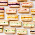 Martha Stewart Instagram - The next time you have an afternoon tea or host a cocktail party and need easy-to-assemble hors d'oeuvres, turn to this photo-worthy array of sweet and savory tea sandwiches. They taste as vibrant as they look, and bring a bright new spin to a classic finger food. These sandwiches are a natural for tea, but they also pair well with a glass of white wine or rosé, and all kinds of spritzes and other cocktails. Get the recipe at the link in our bio. 📷: @ryanliebe, recipe   food styling: @flossylucille