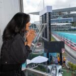 Chanel Iman Instagram - Perfect date at F1 in Miami 🏎️💨 Thank you @fiatusa  for inviting us to the trophy house to watch the race #fiat500e