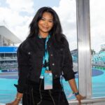 Chanel Iman Instagram - Perfect date at F1 in Miami 🏎️💨 Thank you @fiatusa  for inviting us to the trophy house to watch the race #fiat500e