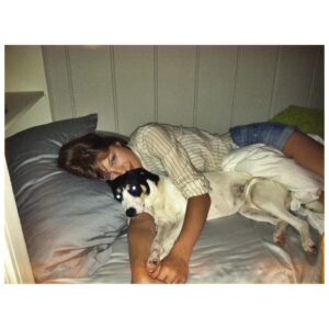 Melissa Benoist Instagram - an old photo. she’s been mine for almost a decade and that is WILD. also yes she’s wearing a diaper👸