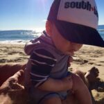 A.J. Cook Instagram - #beachbaby @nathanandy