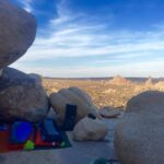 A.J. Cook Instagram - Our date nights are different than most. #cowboycamping #joshuatree #somanystars #nature @nathanandy