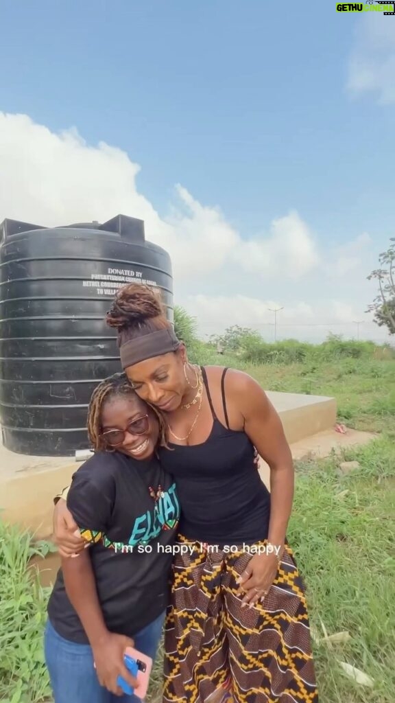 A.J. Johnson Instagram - 1 of the service days in THE AJ AKUA REBIRTH RETREAT is continuing to upgrade- renovate and uplift the kids their spirits and their living conditions at VILLAGE OF HOPE ORPHANAGE GHANA!! 1 year ago I donated a fresh water system in the name of my D9 UNITY group Ghana 😭and it is overwhelming to see the difference fresh water has made! ❤️🙏🏾🔺🇬🇭 We visit them next week to love on these kids even more! THIS is #thebridgetobetter #workingwomanwednesday #wcw #wisdom #elevation