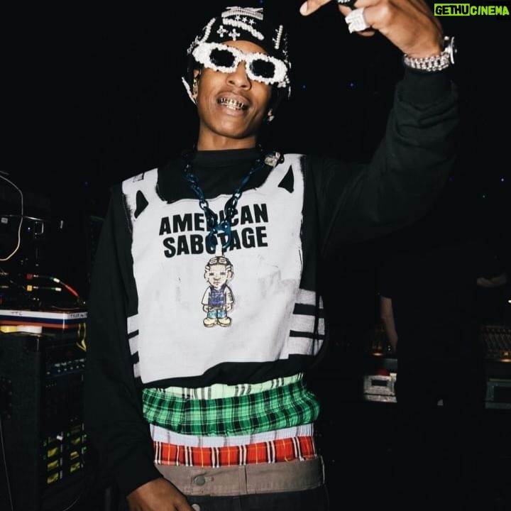A$AP Rocky Instagram - ST🛑P THE SAG LOL (GR1M) $TACKED $AGGER DENIM PANT$ ALREADY SOLD OUT !!! AWGE.COM DONTBEDUMB-