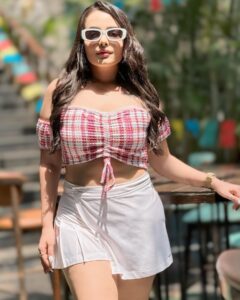 Aanchal Munjal Instagram - Can’t decide if this outfit is hot or cute 👅