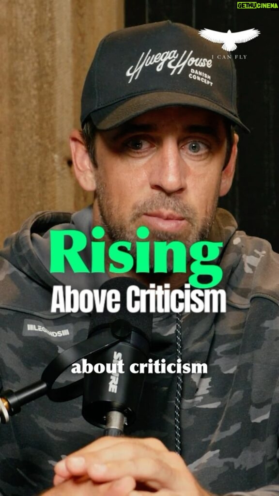 Aaron Rodgers Instagram - Learning to disregard criticism from those whose opinions we wouldn’t seek for advice can be a powerful lesson. Realizing this can shift our focus away from worrying about judgments, especially from those whose viewpoints don’t align with our values. This understanding promotes confidence and resilience, paving the way for personal growth and the pursuit of our true potential. #icanfly #confidence