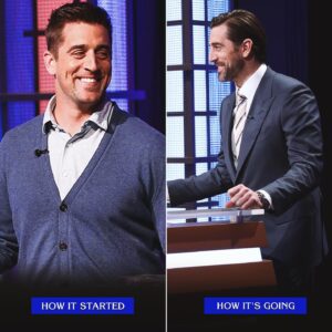 Aaron Rodgers Instagram - Suit > sweater thing, I think we can all agree on that 😂😂 
2 nights to go, check your local listings 🙏🏻💯 #ilovejeopardy #thankful #