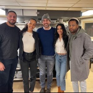 Aaron Rodgers Instagram - Here’s some... #MondayNightGratitude for some of the incredibly special people in my life, with some pictures from the last beautiful year. 

@shailenewoodley, thanks for letting me chase after you the first couple months after we met, and finally letting me catch up to you and be a part of your life. Thanks for always having my back, for the incredible kindness you show me and everyone you meet, and for showing me what unconditional love looks like, I love you and am grateful for you. 
To the men I got to share the QB room with everyday, Matt, Nathaniel, Luke, @jordan3love and @kurtbenkert , you guys made every day so much fun and I’m so thankful for the daily laughs and stress relief you brought me every week of the year. I love you guys. 

To the Friday Crew, @aiydacobb , @rcobb18 , @frankieshebby , and @davidbakhtiari , I loved every moment we got to spend together this year. Your love and support was overwhelming, and I cherish the friendships I have with each of you.
To my teammates, past and current, you are the icing on the beautiful cake we call our job; football. the friendships that we have will transcend our collective time in this game and I am so thankful for the role that each of you have played in making my life that much better. I love you guys, and cherish the memories we’ve made. 

To everyone else, 
Spread love and gratitude you beautiful people, and read a book once in a while too while you’re at it. Love and peace ❤️❤️