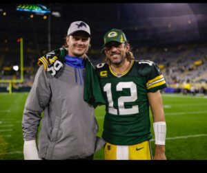 Aaron Rodgers Instagram - Here’s some... #MondayNightGratitude for some of the incredibly special people in my life, with some pictures from the last beautiful year. 

@shailenewoodley, thanks for letting me chase after you the first couple months after we met, and finally letting me catch up to you and be a part of your life. Thanks for always having my back, for the incredible kindness you show me and everyone you meet, and for showing me what unconditional love looks like, I love you and am grateful for you. 
To the men I got to share the QB room with everyday, Matt, Nathaniel, Luke, @jordan3love and @kurtbenkert , you guys made every day so much fun and I’m so thankful for the daily laughs and stress relief you brought me every week of the year. I love you guys. 

To the Friday Crew, @aiydacobb , @rcobb18 , @frankieshebby , and @davidbakhtiari , I loved every moment we got to spend together this year. Your love and support was overwhelming, and I cherish the friendships I have with each of you.
To my teammates, past and current, you are the icing on the beautiful cake we call our job; football. the friendships that we have will transcend our collective time in this game and I am so thankful for the role that each of you have played in making my life that much better. I love you guys, and cherish the memories we’ve made. 

To everyone else, 
Spread love and gratitude you beautiful people, and read a book once in a while too while you’re at it. Love and peace ❤️❤️