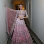 Aastha Gill Instagram - 💗💓💗💓 HMU @cashmakeupartistry Styling by @ganeshvyas Designer @suneetvarmaofficial Jewellery @suhana_art_and_jewels
