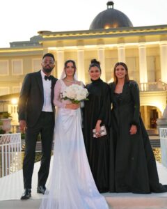 Aastha Gill Instagram - @natasastankovic__ Cannot explain in words how I felt when I saw you in that beautiful white dress! 🥲🥹 @hardikpandya93 You’re one of the most fun people I’ve come across! God bless you both and may you always shine like this together ❤️🥰