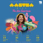 Aastha Gill Instagram - It’s Showtime!! 🎤 Catch me live in a city near youuu 💕 I’m coming to sing my heart out just for you. It’s going to be epic!! Get ready to groove 🎶 Grab your tickets now! Link in bio 💛 #LivewithAasthaGill #AasthaGill #AGOG #Artist
