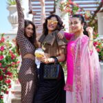Aastha Gill Instagram - What went down in Udaipur!!! 🍹😅😎 Stylist- @stylenmua Outfit- @siddhartha_tytler Jwellery- @zevarking Hmu - @cashmakeupartistry #AasthaGill #AGOG #udaipurdiaries #rafflesudaipur #natasastankovic #hardikpandya #krunalpandya #yaarkishaadi