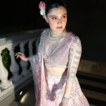 Aastha Gill Instagram - 💗💓💗💓 HMU @cashmakeupartistry Styling by @ganeshvyas Designer @suneetvarmaofficial Jewellery @suhana_art_and_jewels