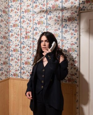Abbi Jacobson Instagram - Hello? 
Yes this is Abbi.
Yeah, I know all the episodes of @leagueonprime come out at once, on August 12!
Yeah I cancelled my plans!
What?
Fine… I had no plans.
This is what you’re calling about? To make sure I know I had no other plans on a Friday night?
You know what, I’ll have you know, I’m in a suit, and I could have plans if I wanted—
… hello? 

Damnit. Got me again. I’m unplugging this phone and gonna go sit in my chair.

Photos for @nymag The Cut 
📷 @emily.monforte.photo 
Article @katieheaney