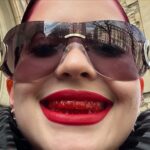 Abby Roberts Instagram - is there something in my teef?🩸 @chenpengstudio