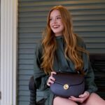 Abigail Cowen Instagram - No better way to take a little break from filming, than with @loropiana 💼 #LoroPiana #LoroPianaGhieraBag #InPartnershipWithLoroPiana