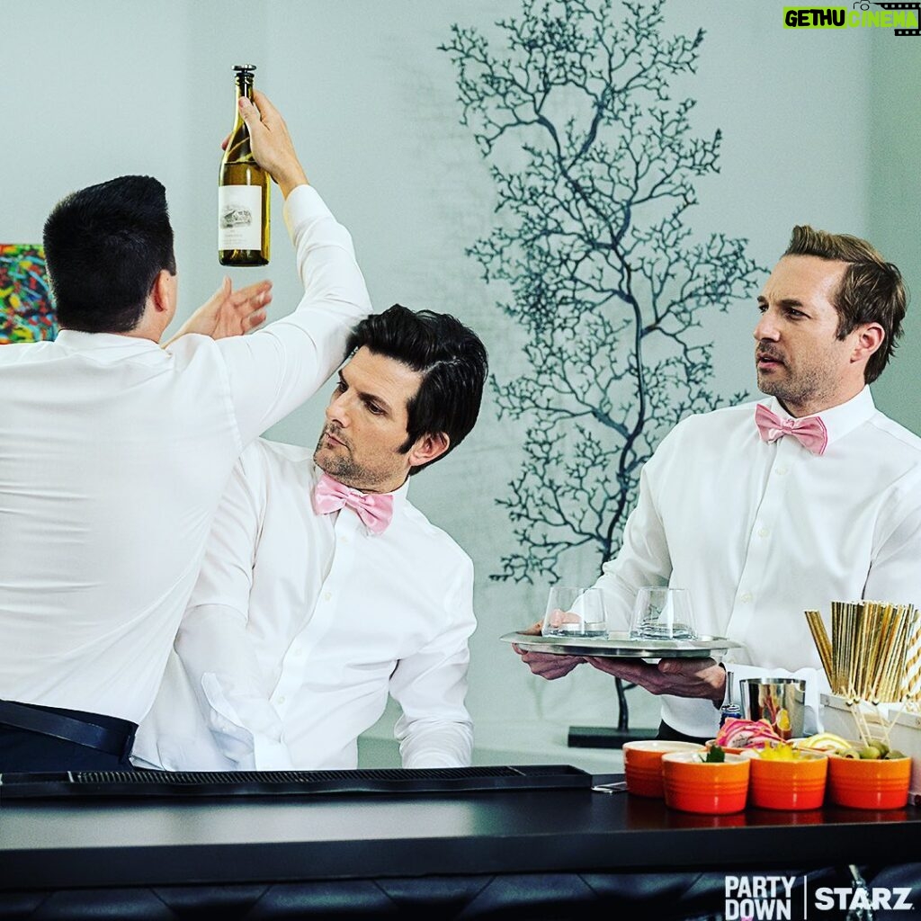 Adam Scott Instagram - Oh boy: you can now watch ep2 of the new season of #PartyDown on the STARZ app in the US and LIONSGATE elsewhere…