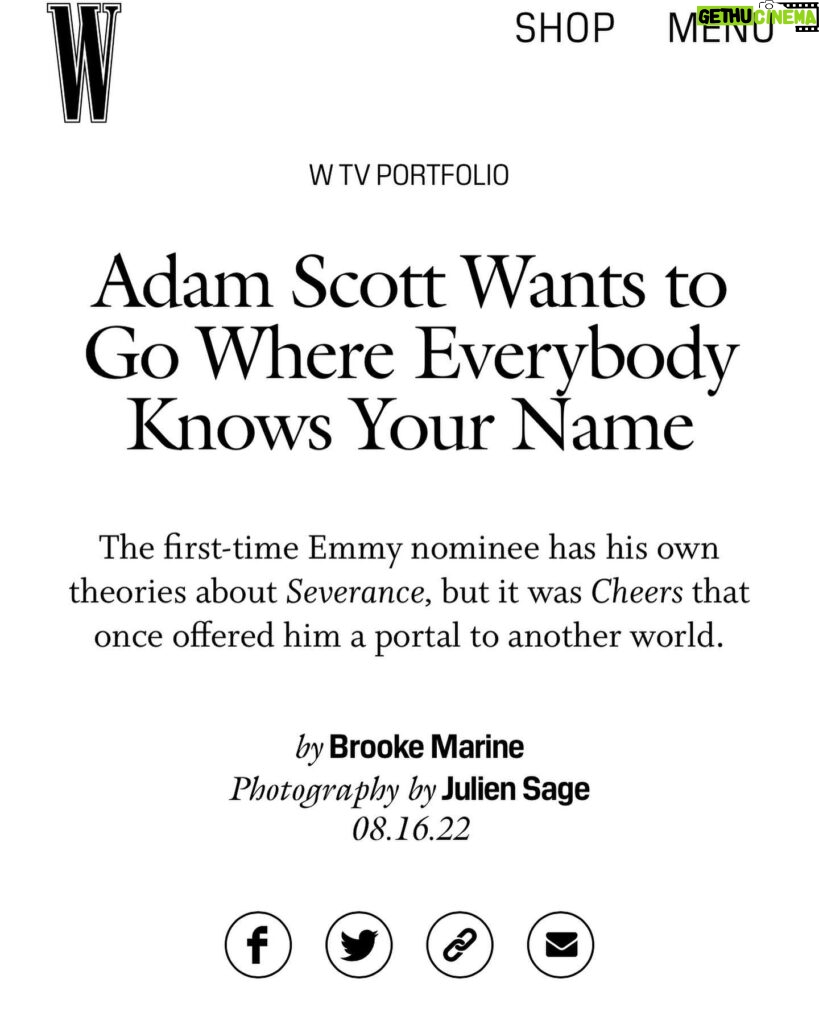 Adam Scott Instagram - Well, I tried. Thanks to @wmag I got to pretend to be Sam Malone for an afternoon, but there’s just no replicating the brilliant @teddanson and his world-renowned handsomeness. Plus, I have a beard, which Sam would possibly make fun of. Link in bio… H @darbiewieczorek MU @ellefavmakeup