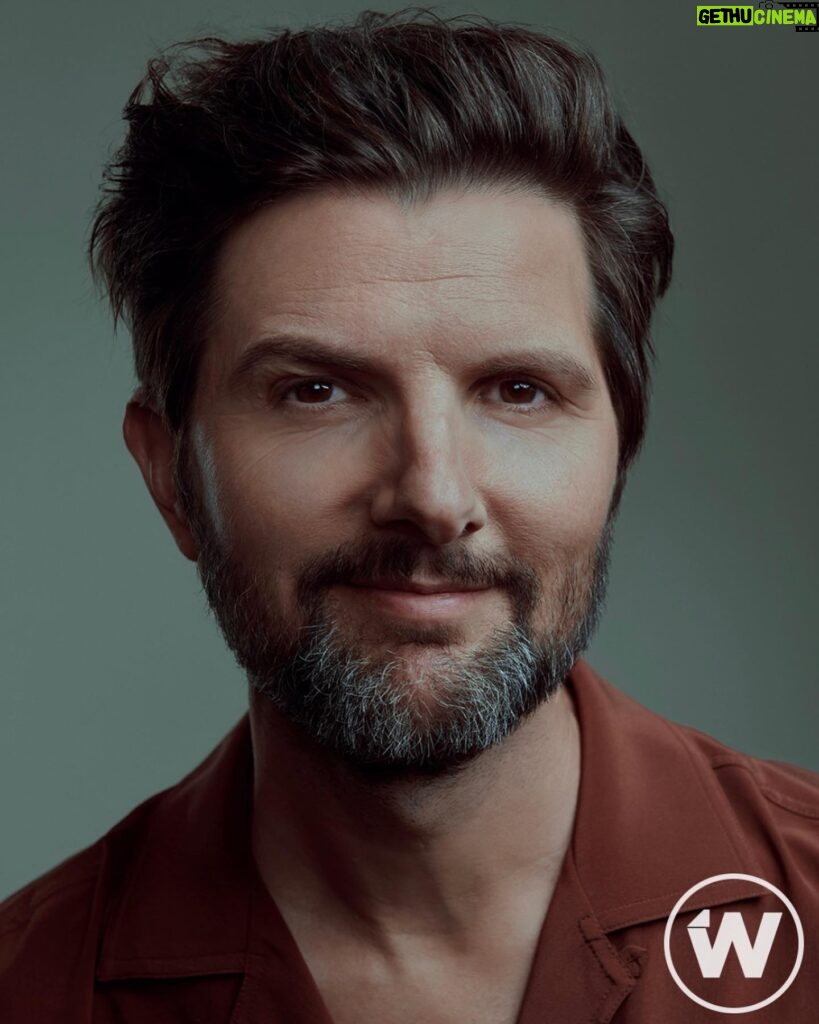 Adam Scott Instagram - Thank you to @thewrap for chatting with me about Severance and other stuff, but especially for allowing me to intertwine my fingers in this photo! Stylist @ilariaurbinati MU @ellefavmakeup H @darbiewieczorek