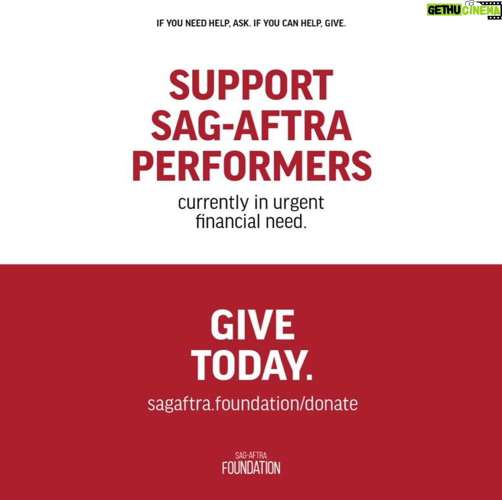 Adam Scott Instagram - If you are able, please donate to @sagaftrafound’s Emergency Financial Assistance Program for SAG-AFTRA members in urgent financial need. All donations are greatly appreciated as the dire hardship and immediate need will be overwhelming. Our nonprofit program is entirely reliant on donations. Link in bio…