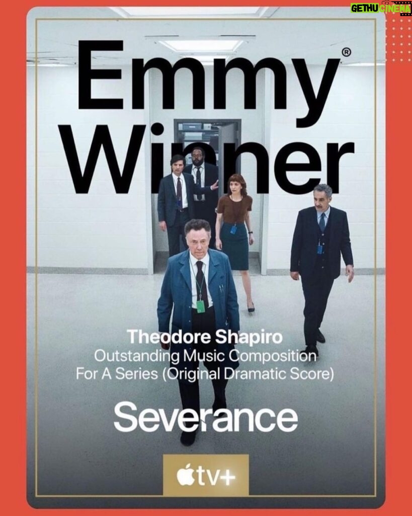 Adam Scott Instagram - YESSS huge congrats to Teddy Shapiro @extraweg & Teddy Blanks on their Emmy wins!!!