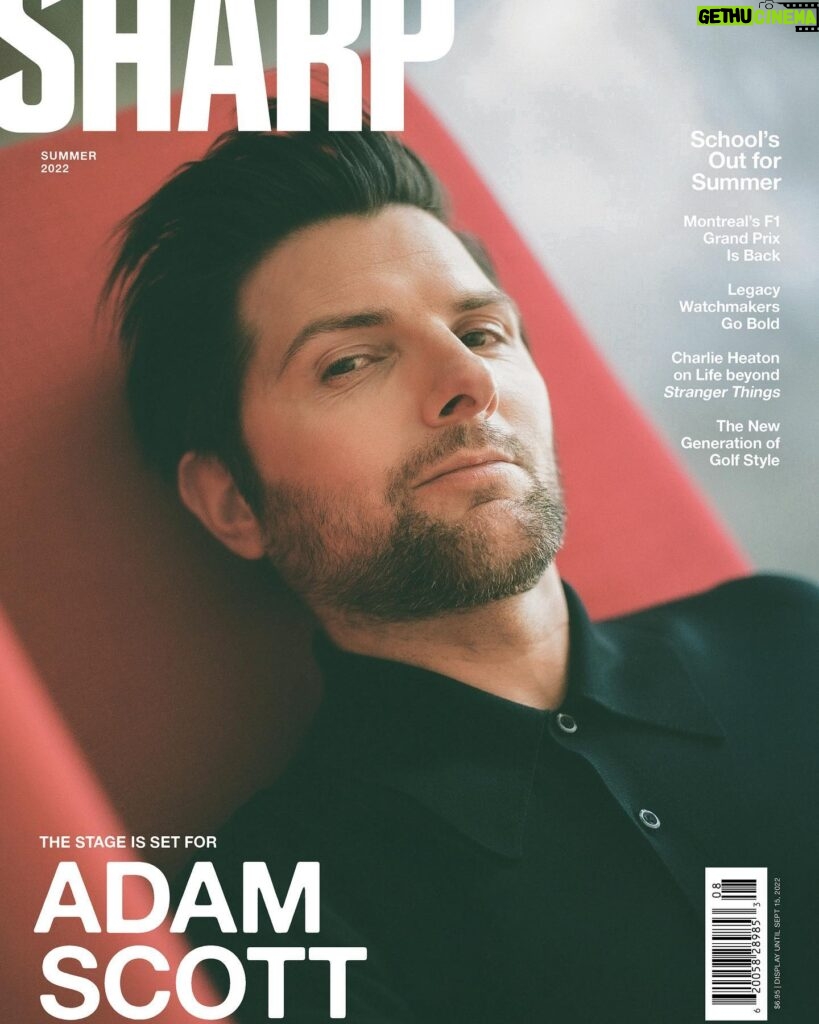 Adam Scott Instagram - Love the folks at @sharpmagazine and had a great time shooting with @patmartin__ Styling: @badnewsbritt @thewallgroup Grooming: @kimverbeck @thewallgroup