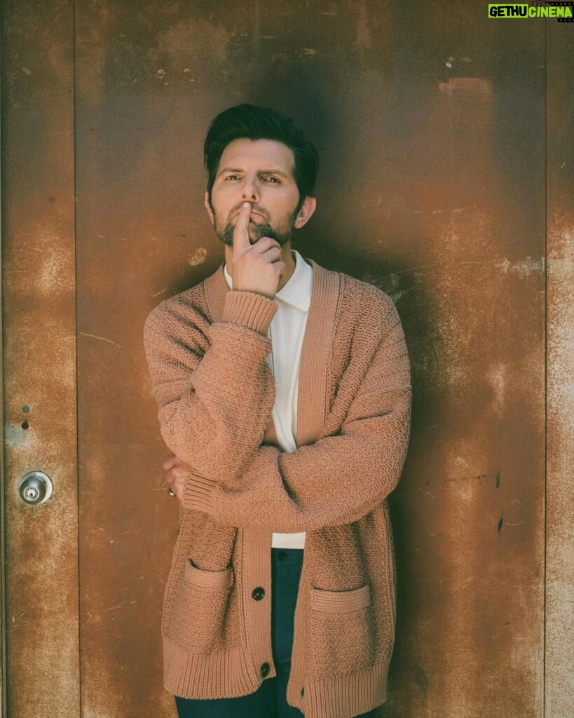 Adam Scott Instagram - Love the folks at @sharpmagazine and had a great time shooting with @patmartin__ Styling: @badnewsbritt @thewallgroup Grooming: @kimverbeck @thewallgroup