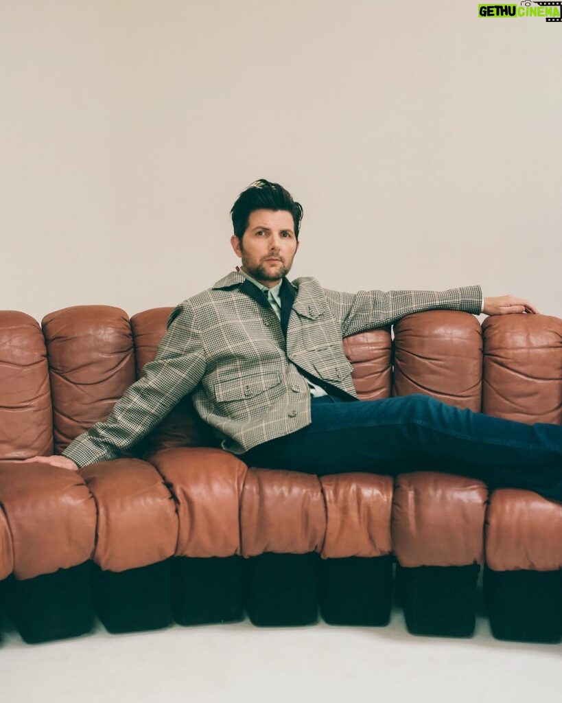 Adam Scott Instagram - Love the folks at @sharpmagazine and had a great time shooting with @patmartin__ Styling: @badnewsbritt @thewallgroup Grooming: @kimverbeck @thewallgroup