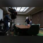 Adam Scott Instagram - Photographic evidence of how rad the cast & crew of Severance is…their hard work, focus & dedication makes the show what it is. ❤️❤️❤️