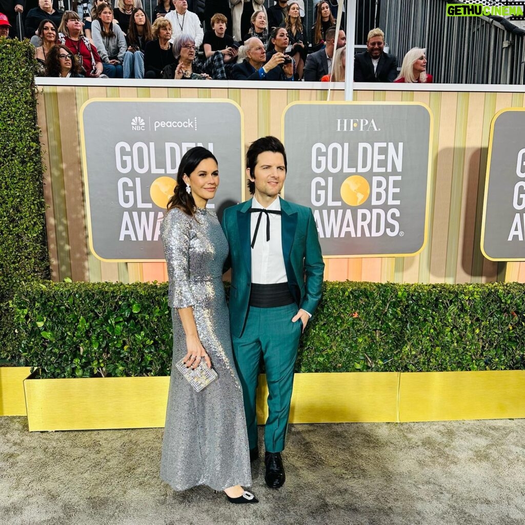 Adam Scott Instagram - Holy shit it’s pics from… Golden Globes! AFI Awards! Critics Choice! Styling: @ilariaurbinati MU: @ellefavmakeup Hair: @darbiewieczorek