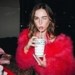 Addison Rae Instagram – sippin Diet Pepsi 💄🍒