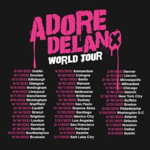 Adore Delano Instagram - One month to go until my world tour, 'Party Your World' kicks off in the UK! Will I be seeing you there? Last call for tickets, get yours now at https://adoredelano.com/ @obsessedintl 💕🖤