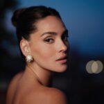 Adria Arjona Instagram - Lip power one of my personal favorites and the key in creating this look with my dear friend @babskymakeup @armanibeauty #Armanibeauty #ArmaniMakeup Luminous Silk Foundation in shade 7.5 Luminous Silk Concealer in shade 5 Luminous Silk Glow Fusion Powder in shade 4 Luminous Silk glow blush 60 Eye Tint in shades 8 and 10 Smooth Silk Eye Pencil in shade 12 Eyes to Kill Classico Mascara Lip Power in shade 102