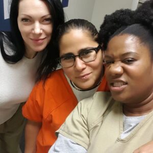 Adrienne C. Moore Instagram - Happy 10 years @oitnb! Wow, I can't believe it. It feels like time has flown. This crew! This cast! This family! What an impeccable experience. As I reflect on that time in my life, I remember how much I grew as a person, as an artist. Most artists will tell you, magic like this, doesn't always happen in your career. And when you get the opportunity to experience it, hold on for the ride and get everything you can from it. Cause once it's gone, it's rare you'll get it again. I miss this crew. This family. We've all gone on to different things, but we will always have this show.
@jennifer_euston_casting! Thank you for discovering me and giving me the opportunity to audition for this show. Casting directors are often left out of the equation of how integral they are to making a hit show, but, Jen, everyone who's worked with you, knows you're a true gem. Thank you @ijnej and @ttobie for giving me a chance. I was just a day player and you changed the trajectory of my career by making me a series regular and letting me play in prison a little while longer. To every crew member that worked with us, thank you for your hard work and dedication. And to my OITNB family, I love you FOREVER. ORANGE FOREVER!!