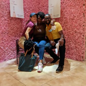Adrienne C. Moore Instagram - #BTS It's finally here. Happy season 2 premiere @prettyhardcases . So excited the US gets to binge it on @imdbtv, soon to be freevee. I've attached BTS photos from season 2. I have more to share, but I'll start here.

1. S/O to my girl @fieldhousekdp our glorious DP (cinematographer) of 2 seasons. She runs 3 departments on set and does it so well. I would often sit in her chair cause she would let me play with her cool camera gadgets while she was setting up shots.
2. To know me on set, is to know I'm always fooling around. Here I try to use all my might to push a private plane. Think I moved it at all?
3. Love my cast. Here's @b.darenherbert and my other fearless leader friend @meredithmacneill.
4. This was a night shoot til about 5am. We were trying to get as much in before the sun came up. 
5. And this is a picture of the CN Tower on that night shoot that lasted til 5am.
6. Our award winning stunt director @southcampfilms. Yep, he's my friend. He's just an all around cool guy.
7. Me chasing somebody. You'll have to watch the episodes to see which episode this was. But facts, I'm always chasing somebody on this show.
8. Didn't know I had ups did you?
9. @jaydenmccrate my buddy and mic guy. He's like my little brother. He gets on my nerves but I love him.
10. And finally Ms @hairloks who braved hella high water and seas to come support me on this journey. Thanks Arlette. She got my back. Always!