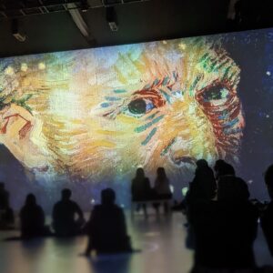 Adrienne C. Moore Instagram - Do you love a museum as much as I do? I could spend hours in one. 

Hope you enjoyed last night's episode of @prettyhardcases. The spectacular @immersivevangogh exhibit in #toronto was featured. Even though it was closed due to Covid (BOOO), the lovely people at @vangogh.experience let me visit the @goghnyc in my lovely city of NYC. 
All I can say is if you have the time, get in yo VAN and GO(GH) visit this exhibit when it comes to your city (get the pun? 😂)