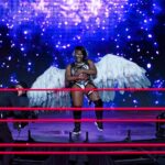 Adrienne Reese Instagram - .@ringofhonor I dare you to try and cut my wings 🪽!! STEP UP OR STEP OUT #FOREVERROHCHAMP #FallenGoddess #TheAlpha #JoshiKiller #ROHGateKeeper #WatchROH