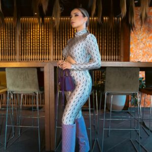 Ahlam Zaimi Instagram - Am I overdressed? Yes? Great!😉
Wearing total look :@elisabettafranchi
📍 @ef_casablanca 
Make up : @mariam_benchekroun_makeup_art 
Hair : @aouatifghraib 
Photos : @kreativeaub 
D.a: @simoelalaouii

#EFFW23 #FALLWINTER2023 #ELISABETTAFRANCHI #efboutique