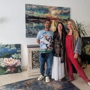 Ahmed Al Fishawy Instagram - A day great spent with one of my favourite artists 🎨 ❤️ @pixelart_by_nadiya_spiller
#fishawy 
#art