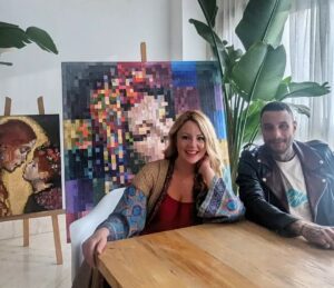 Ahmed Al Fishawy Instagram - A day great spent with one of my favourite artists 🎨 ❤️ @pixelart_by_nadiya_spiller
#fishawy 
#art
