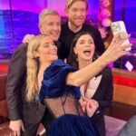 Aisling Bea Instagram - #aliceandjack EP 2 airs tonight on @channel4 but ALL 6 eps are NOW on All4❤️. So live your life how you see fit. These are recent bits of press pics I was too lazy/ without the spirit of the 20 year old I consider myself to be to do social media for. I tag all the things I wear because they are pretty much all from nice small companies, often female founded who are doing the lard’s work. And also people ask & this way is less admin for ole Beazer. 1 - Myself & Domhnall looking like proud godparents at a christening on @latelaterte show last week (Working Girl power suit dress loaned from female tailor company who I LOVE @thedecklondon_ & earrings from London company @alighieri_jewellery which I got years ago & adore) 2 - With @thewhitmore & @patrickielty - we had much fun, thanks for having us on the show all Irish people get nervous about doing. 3 @thismorning with my Queen @alisonhammond55 & cousin from Wexford @dermotoleary (wearing my @queensofarchive dress which is always a handy go-to.) 4 - A pale spread in between two tanned slices. The gal’s gals @joannemcnally & @voguewilliams having me as their prestigious 3rd ever guest on @mtgmstore podcast. Out now. 5 - At the @bafta screening & q&a wearing Irish designer @robynlynchireland 6 Another shout out to @thedecklondon_ for my pink suit for the @bafta @vanityfair party - yes I know my phone case is awful, but she’s mine & I never forget her in taxis. 7 The gorgeous @michelle_kinsella_makeup & @bernadetteb_ from @hairpeople.salon doing a great job at grooming me, so to speak. Thanks also to @rowan.qms at @qmsmedicosmetics for making my face less of a mess & shining me up in time. 8 My Mam and Aunt Bernie looking gorgeous & me wearing the hell out of my Donegal tweed @thelandskein - an Irish slow fashion brand founded by a lovely lady who makes things you buy to wear for a lifetime. 9 @chooselove necklace by @racheljacksonjewellery with profits going to the charity. 10 With the lovely @gabbylogan @gareththomasofficial @acuthbert14 @jj.chalmers on Sin Bin wearing old clothes which in no way matched the sport’s brief. #aislingrecommendsecoorsociallyconsciousbrandseverydayuntilxmas