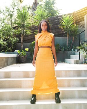 Aja Naomi King Instagram - Inspired by one of my favorite movies- it rhymes with Mlack Manther 🤣