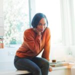 Aja Naomi King Instagram - Doesn’t everyone sit on their kitchen countertops posing waiting for food to magically appear…that’s how cooking works, right?! 🫠