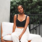 Aja Naomi King Instagram - Practicing looking casual whilst reclining on chair