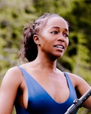 Aja Naomi King Instagram - So let me tell you a little story. I woke up this morning and thought to myself, I want to try something new. 
I had never paddle boarded before and when you see other people do it in photos or videos it looks mad easy, so I thought that is what I shall try today. 
This story is already long so let me cut to the end… I CRIED!!! I paddled my behind out there on my knees and the second I stood up I burst into tears. I felt so scared. And I don’t understand why- I can swim, there are no sharks in this lake (🤣), it’s cold but I can handle cold. I don’t know why, but once I stood on the thing I couldn’t figure out the balance and I was frozen in fear and started crying and then I could only laugh at myself.
Long story long, the second I could muster up the courage I worked my way back down to a sitting position and paddled back to shore, to safety in my irrational mind.
I did not try again, but I know I will one day. I was utterly shocked by how afraid I was, and then I was kind of thrilled that I did something that truly took me by surprise. So I’m proud of myself for trying something new even if it didn’t go the way I thought it would.
What are you all trying these days?