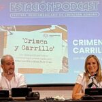 Alba Carrillo Instagram - Intentaré explicar lo que vivimos ayer. Primero nervios, muchos nervios. ¿Vendrá gente? ¿Lo haremos bien? ¿Estaremos a la altura del reconocimiento que se nos ha dado (50 mejores podcast de 2024 según la revista @forbes_es) La respuesta fue SÍ A TODO. Una sala abarrotada, estuvimos más que de sobra a la altura, incluso por encima de lo que pensábamos y creo que es la vez que mejor me lo he pasado haciendo mi trabajo. Y es que esto llega un momento en el que deja ser una ocupación a transformarse en un placer. La culpa de todo la tiene @albacarrillooficial, la que empezó como una compañera y ahora es una amiga. Podría hacer esta misma actividad con muchísima gente, pero nadie sería esa pieza FUNDAMENTAL que encaja al 102% conmigo y que hace que seamos uno sobre el escenario. Alba, contigo al infinito, lo tengo claro. Gracias por esa ilusión, ese desparpajo y ese curro de horas diarias que le metes a nuestro proyecto, sin ti estaría muy perdido y esto no tendría valor alguno. Cómo no, gracias infinitas también a @sarustica y @danierreme, las otras dos patas de la mesa. No subo la foto porque os tengo un post reservado esta semana. No diré más, pero sin vosotros esto no existe. Y por supuesto a @subterfugeradio, @carlosgalan y @estacionpodcast por brindarnos esta oportunidad. Sigo en mi nube. Os juro que habrá novedades y sorpresas MUY MUY GRANDES. Y cómo no, a esas personas que siempre están ahí y nos apoyan incondicionalmente (@tiffani_guarch, @lascositasdemarit, @luciarpjoficial y nuestros hijos. Os queremos mucho, infinitísimo) Gracias a todos porque @crimenycarrillo es gracias a vosotros.